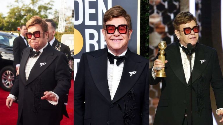 Elton John conmueve a todos en los Golden Globes 2020