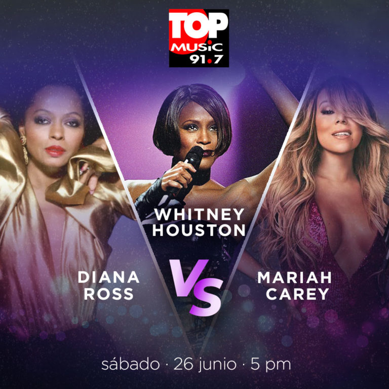 Especial Top Music – Diana Ross vs Whitney Houston vs Mariah Carey